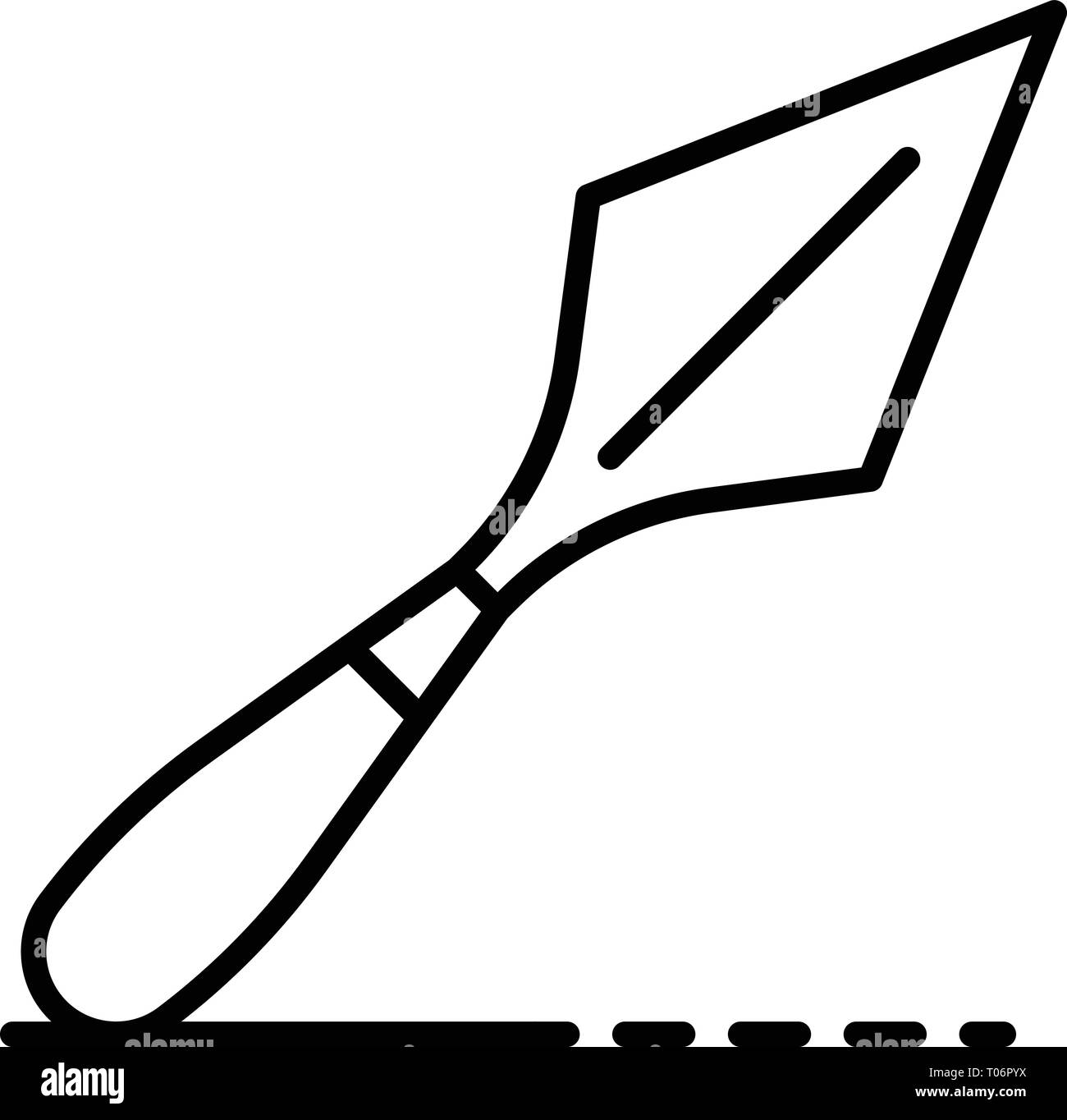 Potter hand trowel icon, outline style Stock Vector Image & Art Alamy