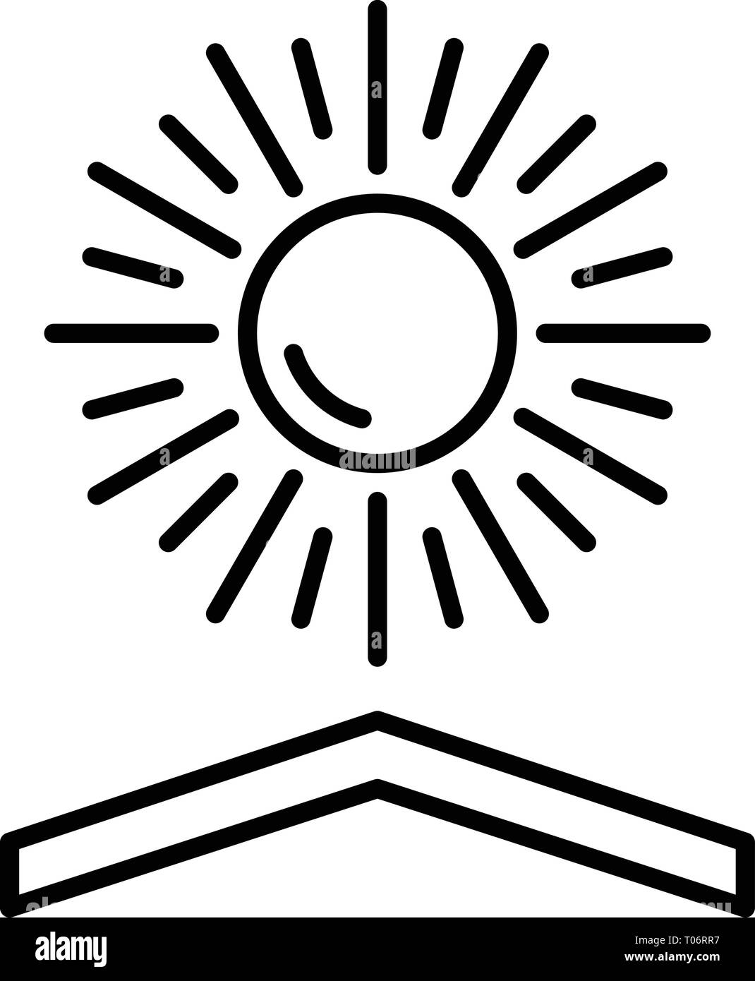 Cosmetic Sun Protection Icon Outline Style Stock Vector Image Art Alamy