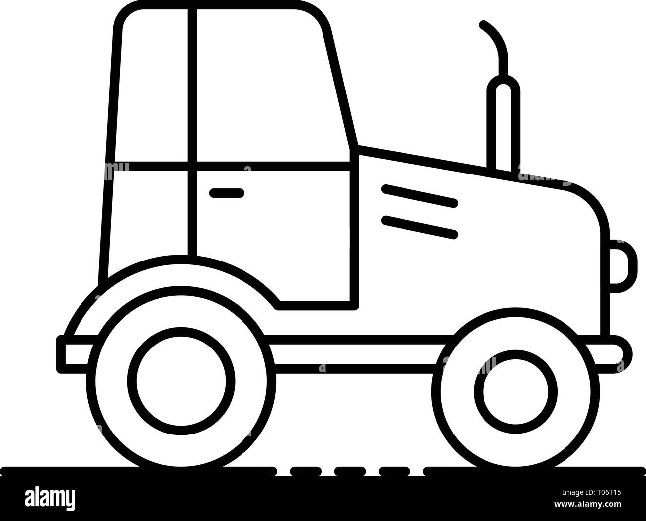 Farm tractor icon, outline style Stock Vector Image & Art - Alamy