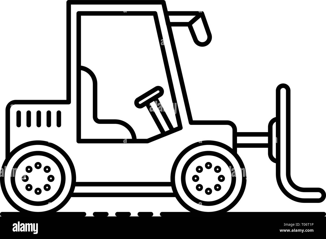 Forklift Icon Outline Style Stock Vector Image Art Alamy