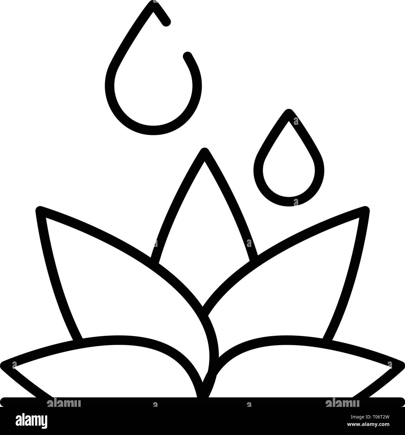 Flower irrigation icon, outline style Stock Vector Image & Art - Alamy