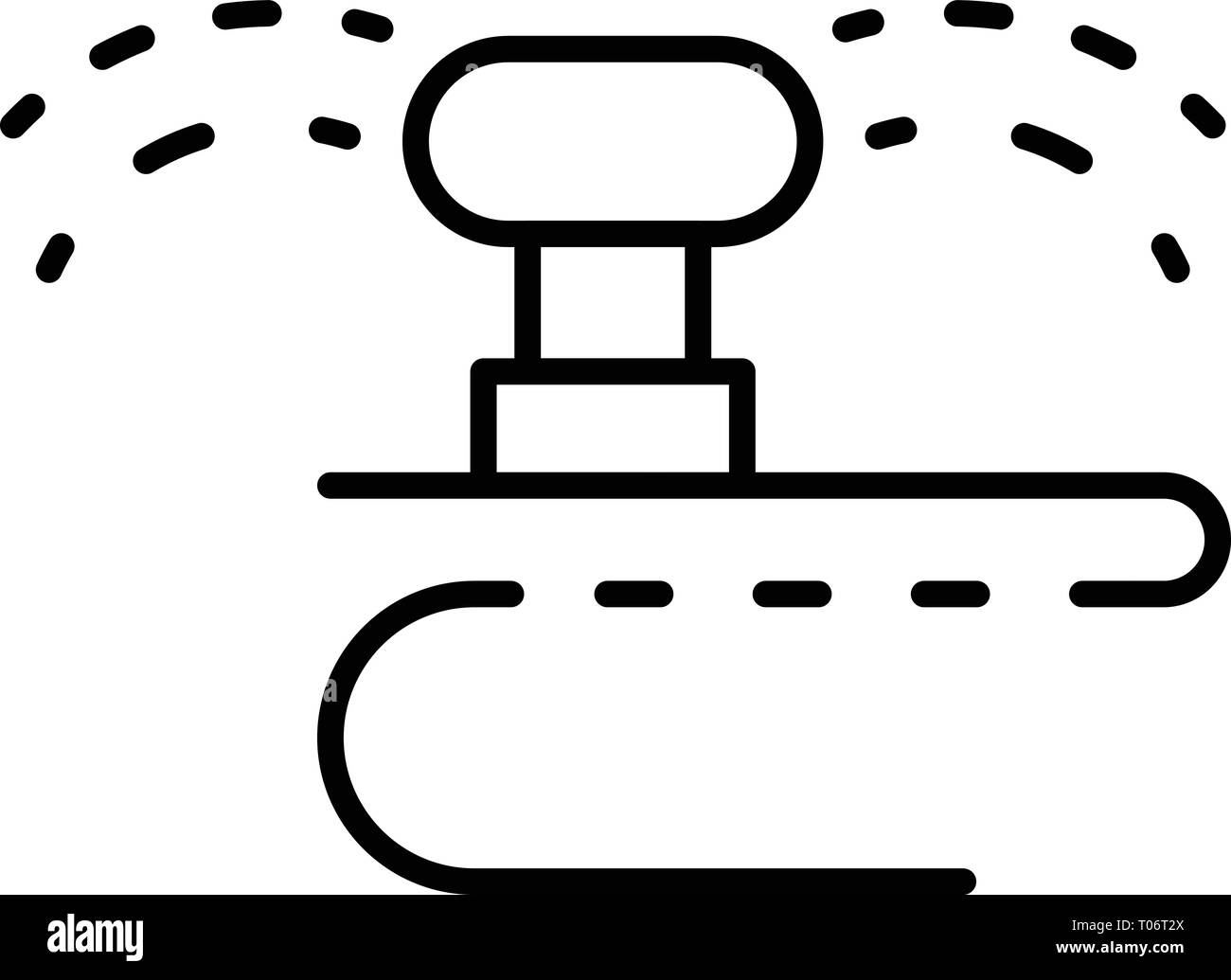 Garden hose irrigation icon, outline style Stock Vector Image & Art - Alamy