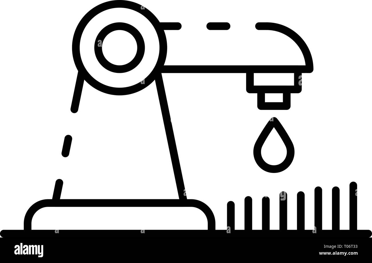 Water drop irrigation icon, outline style Stock Vector Image & Art - Alamy