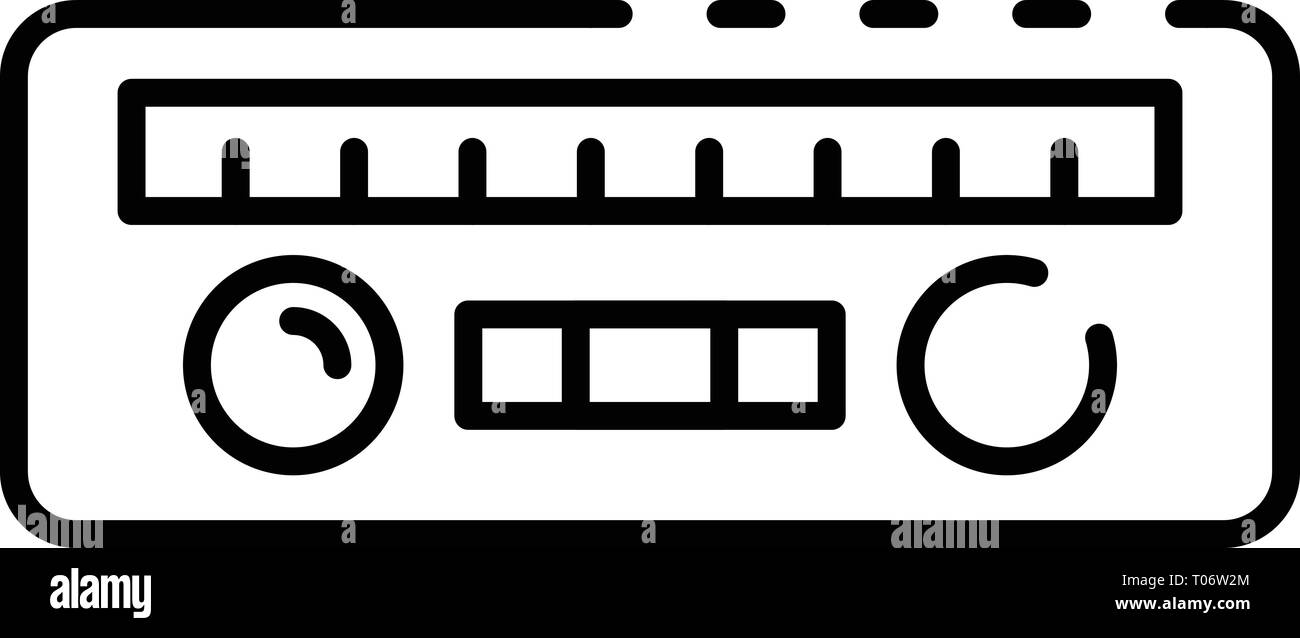 Car radio icon, outline style Stock Vector Image & Art Alamy