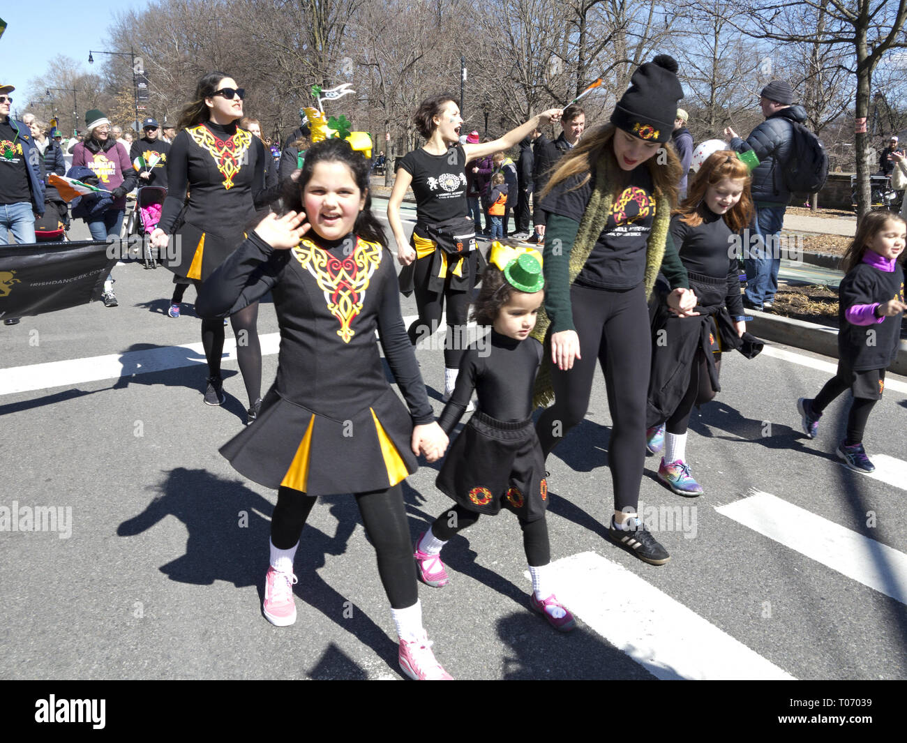 St.Patrick's Day Parade in the the Park Slope neighborhood of Brooklyn