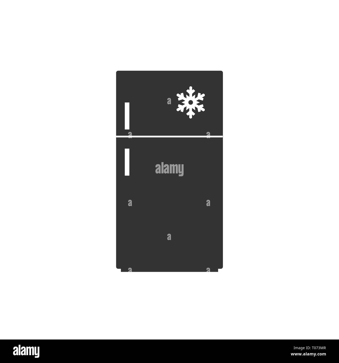 Vector illustration, flat design. Freezer refrigerator icon Stock ...