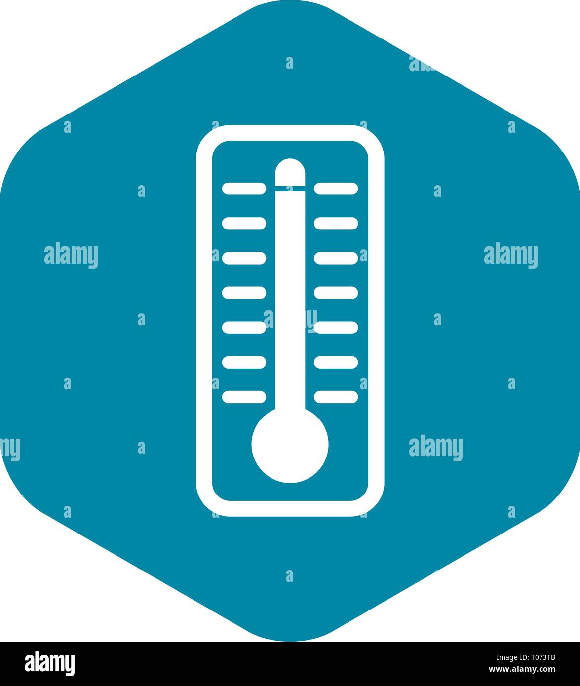 Thermometer indicates high temperature icon Stock Vector Image & Art ...
