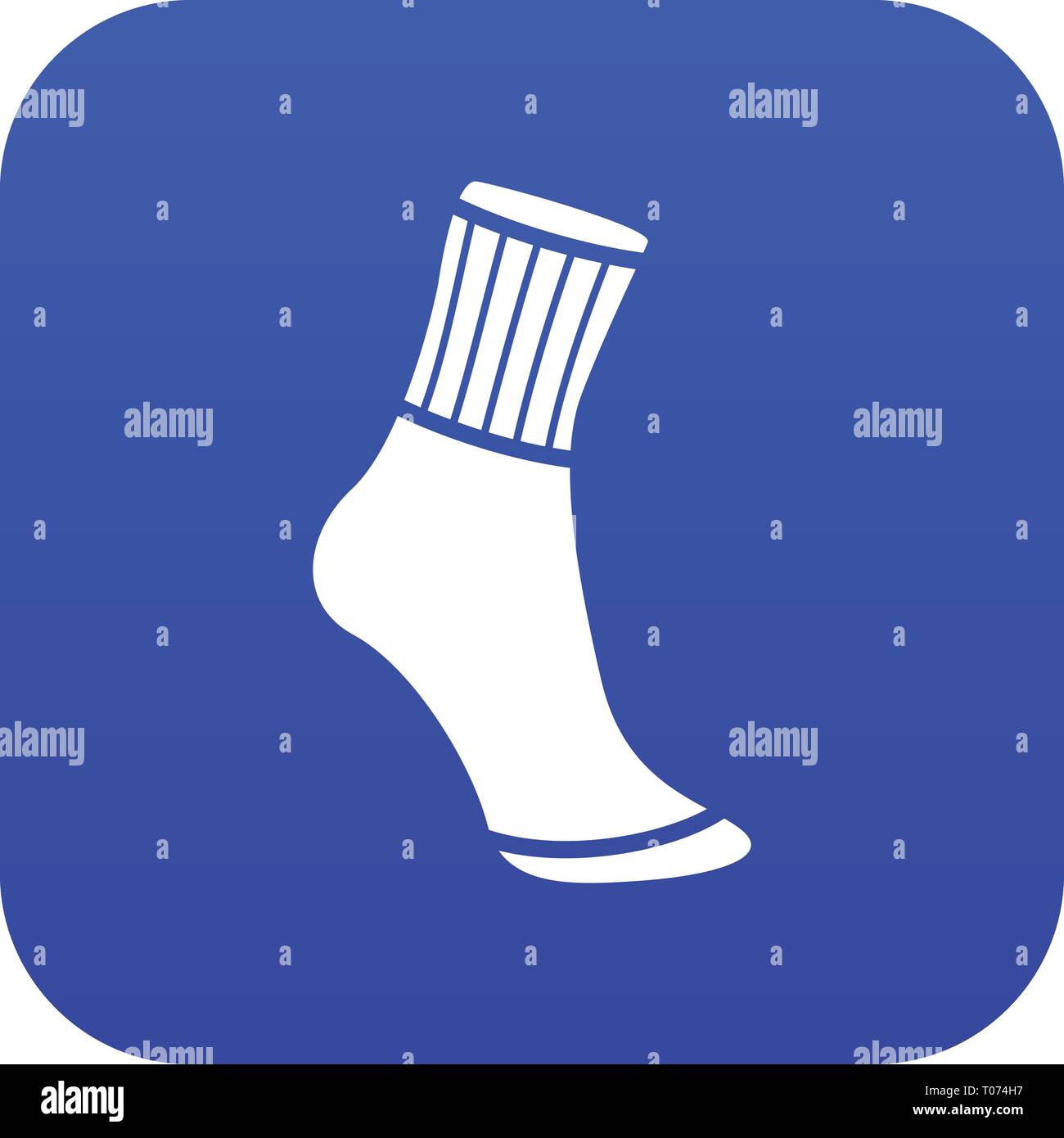 Sock icon blue vector Stock Vector Image & Art - Alamy