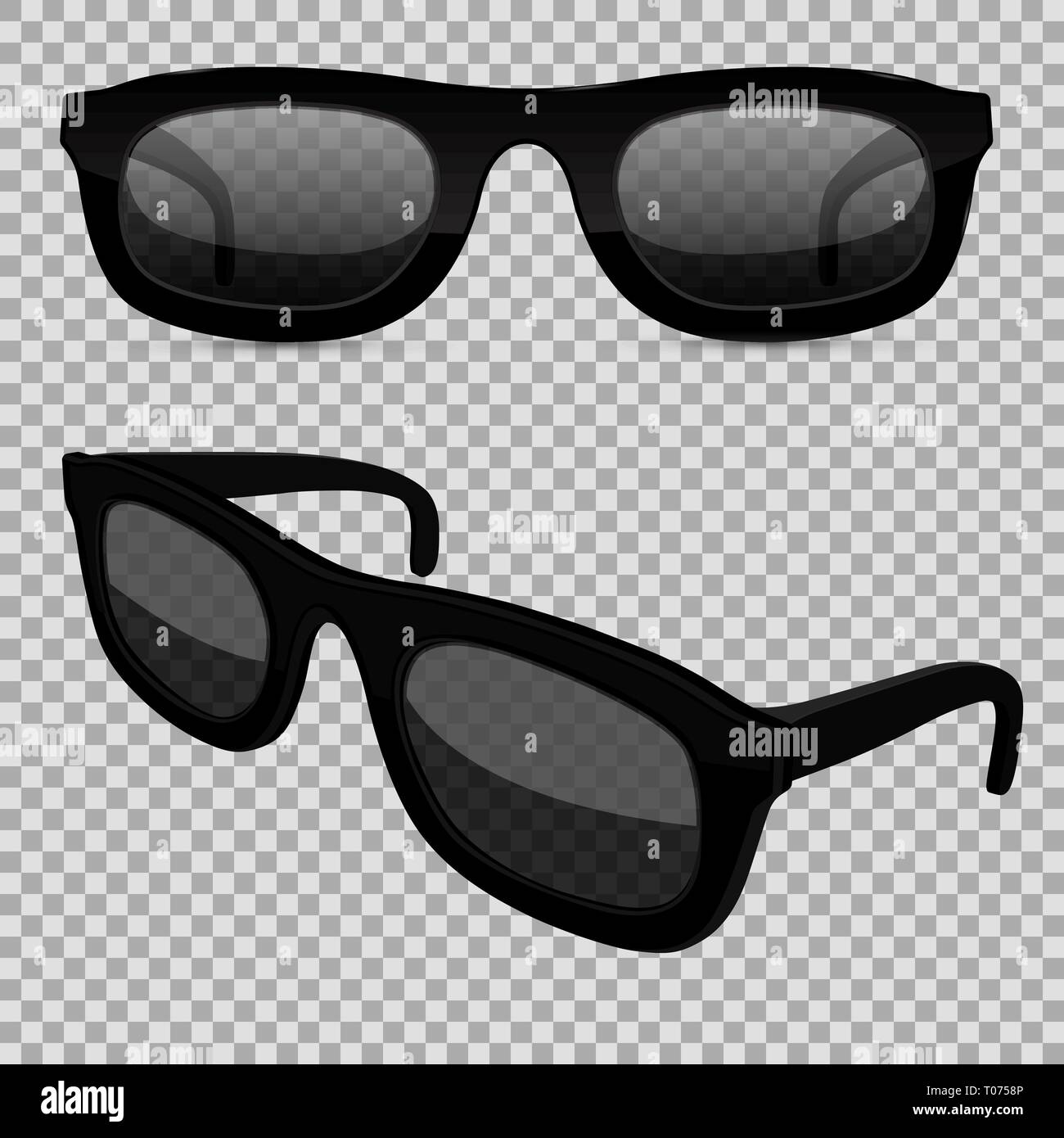 Sunglasses on transparent background Stock Vector Image & Art - Alamy