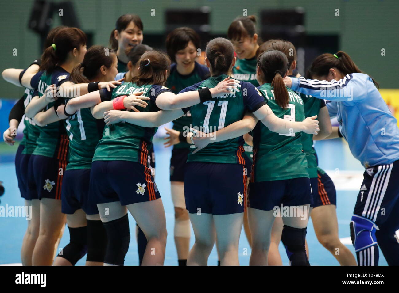 Tokyo, Japan. 17th Mar, 2019. Honey Bee/Hokkoku Bank Honey Bee team