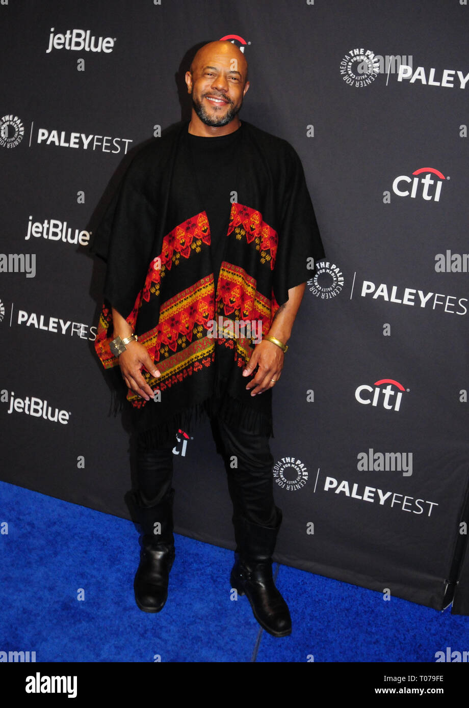 Hollywood, USA. 17th Mar, 2019. HOLLYWOOD, CA - MARCH 17: Actor Rockmond Dunbar attends Fox's 9-1-1 at PaleyFest Los Angeles 2019 on March 17, 2019 at the Dolby Theatre in Hollywood, California. Credit: Barry King/Alamy Live News Stock Photo