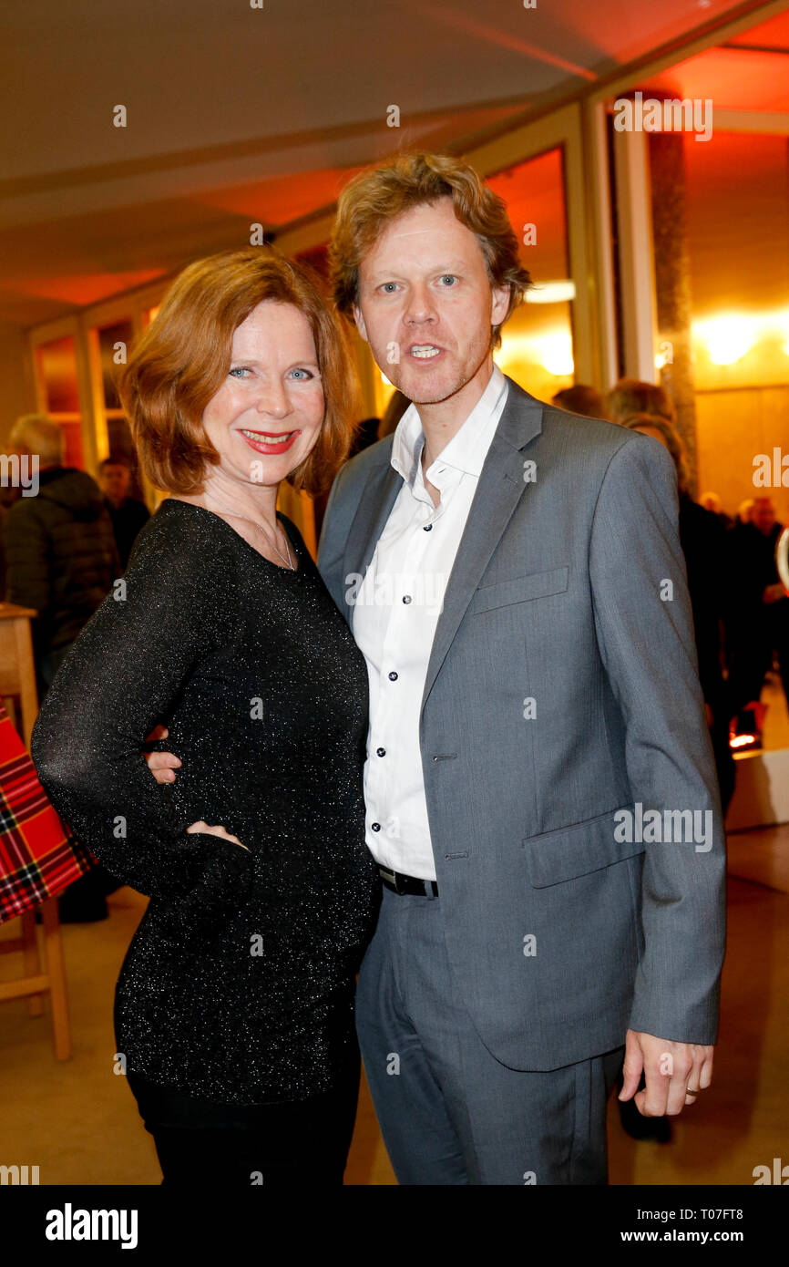 17 March 2019, Germany (German), Berlin: Marion Kracht with husband  Berthold Manns at the premiere of