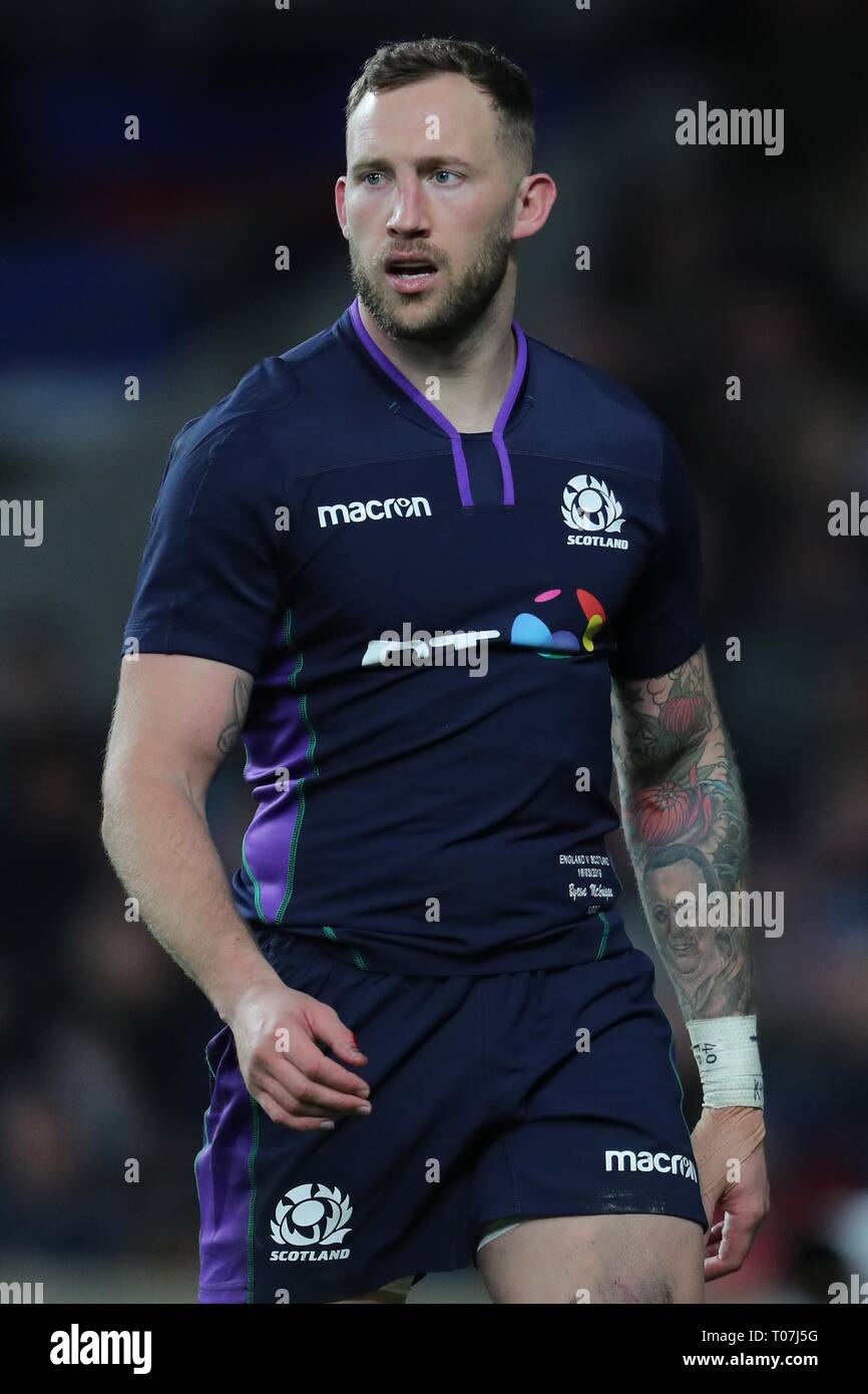 BYRON MCGUIGAN, SCOTLAND and SALE SHARKS, ENGLAND V SCOTLAND, GUINNESS SIX NATIONS 2019, 2019
