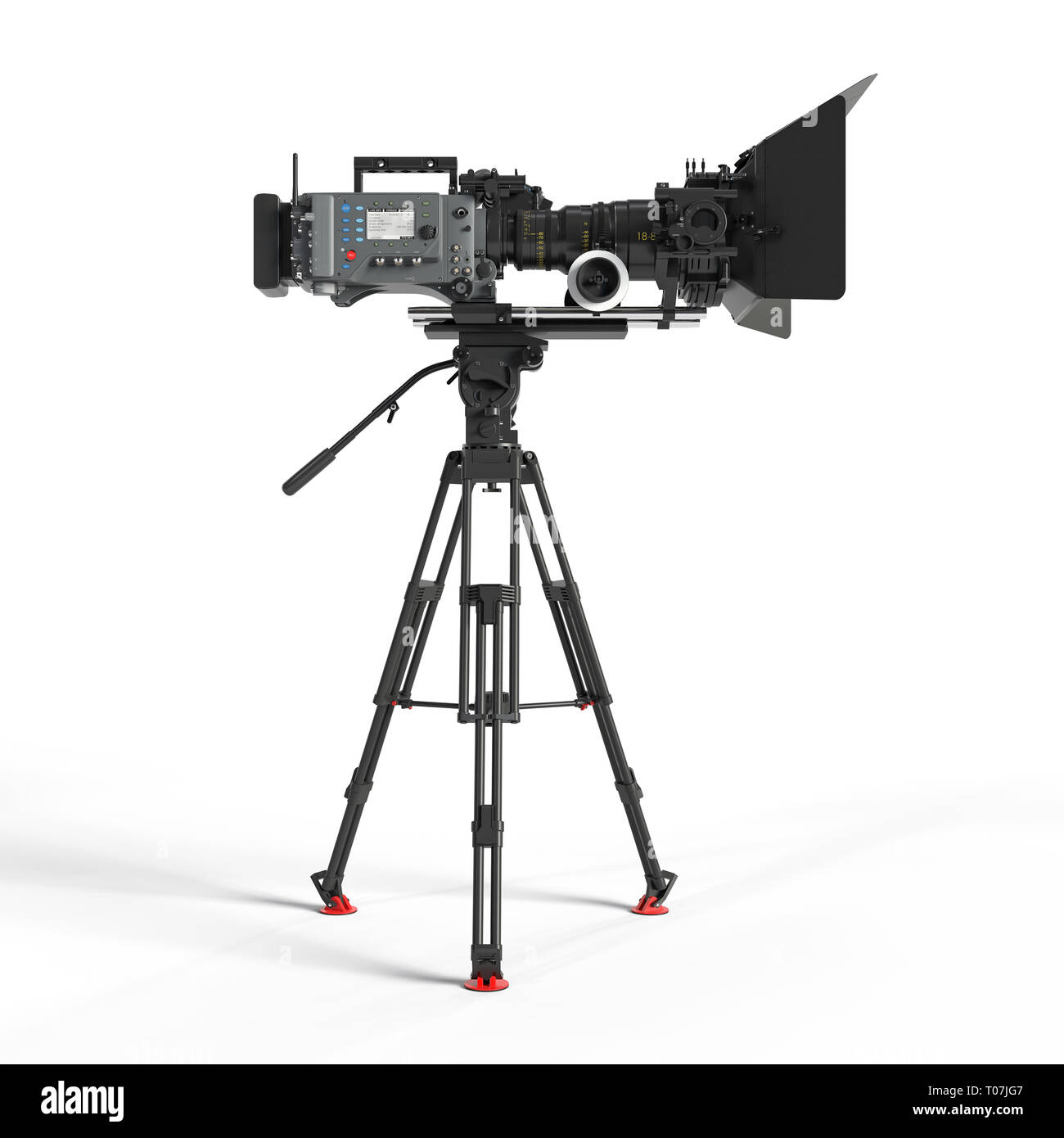 Photo studio equipment isolated 3d rendering illustration Stock Photo