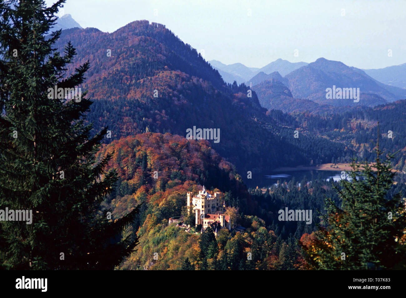 Hohenswangau castle,childhood home of Mad King Ludwig,Germany Stock Photo