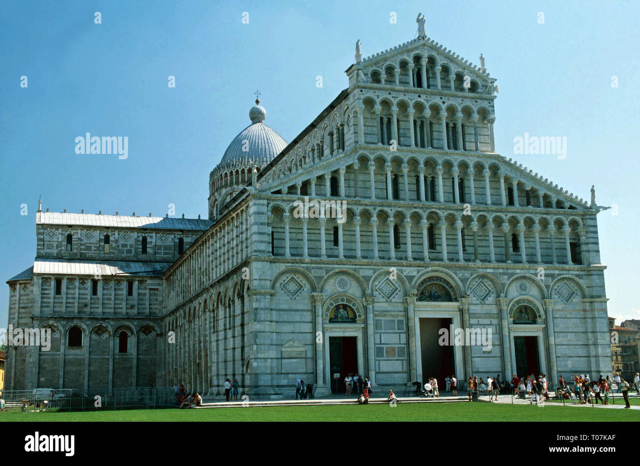 The Duomo in the Field of Miracles,Pisa,Italy Stock Photo