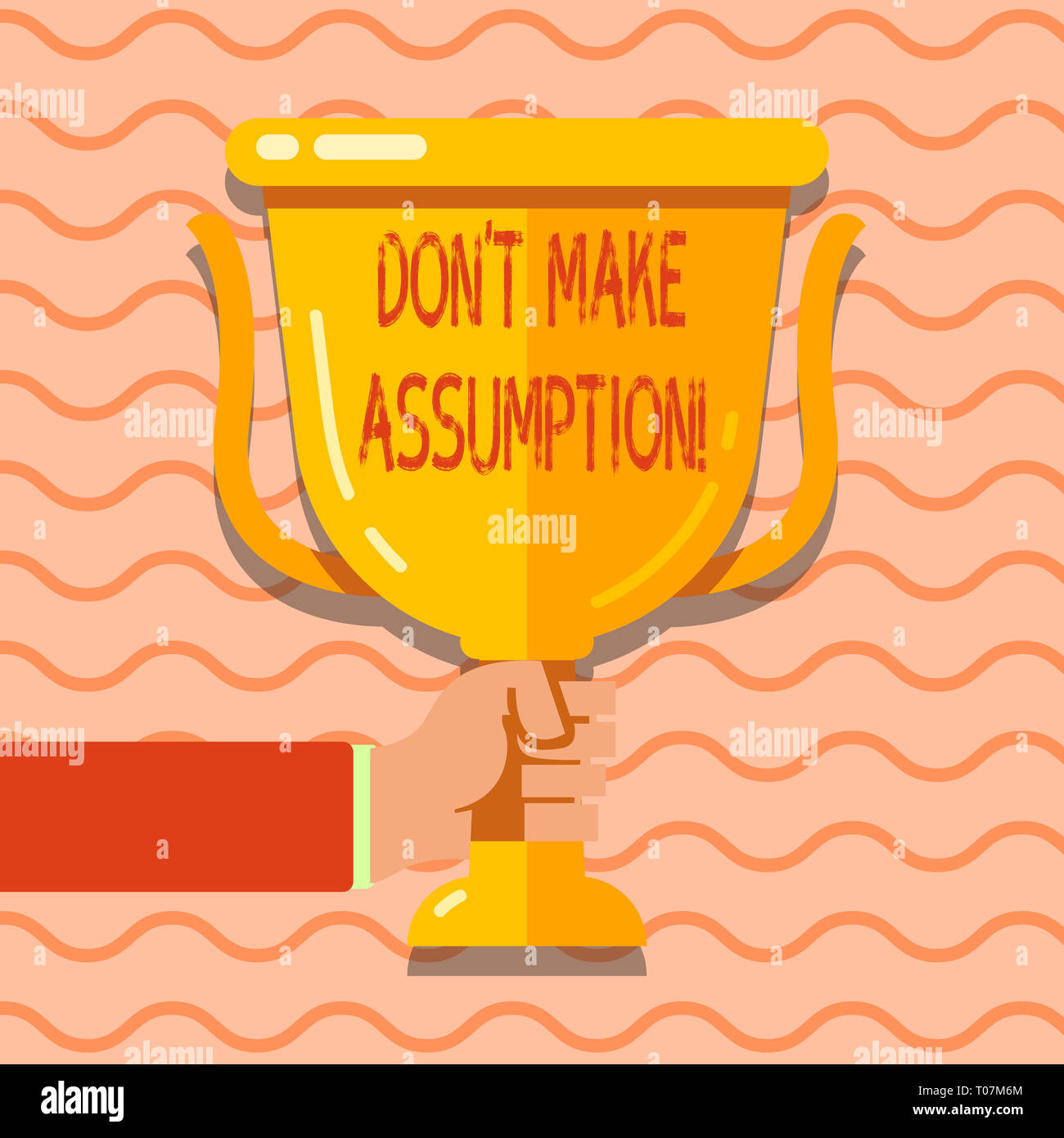 Conceptual hand writing showing Don T Make Assumption. Concept meaning ...