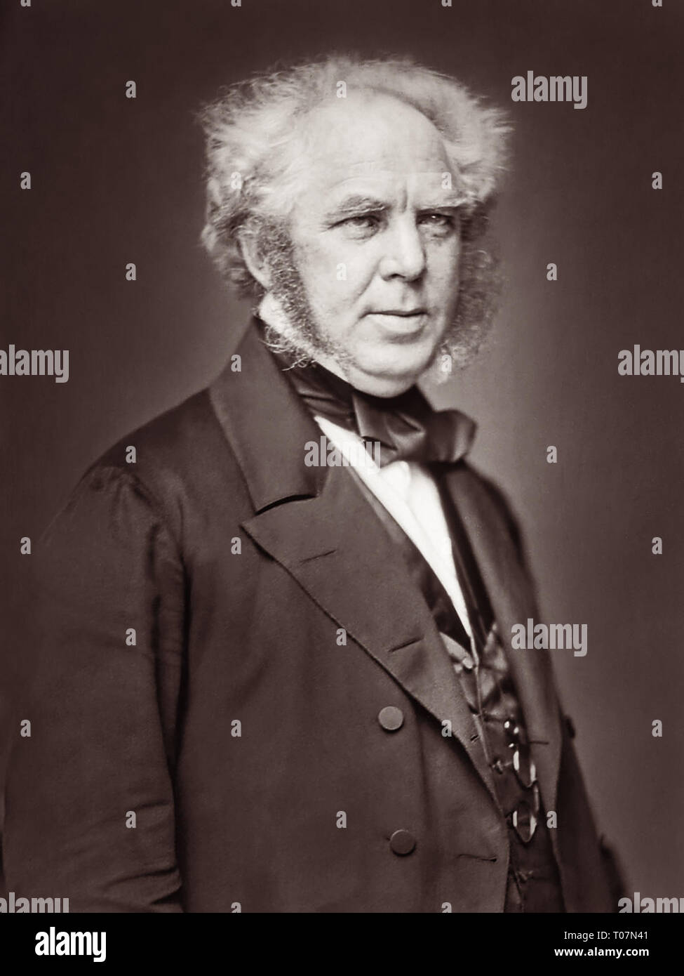Dr. Peter Parker (1804-1888), American physician and missionary who introduced Western medical techniques into Qing Dynasty China, in a 1860s (C1860-c1865) portrait by Mathew Brady. Stock Photo