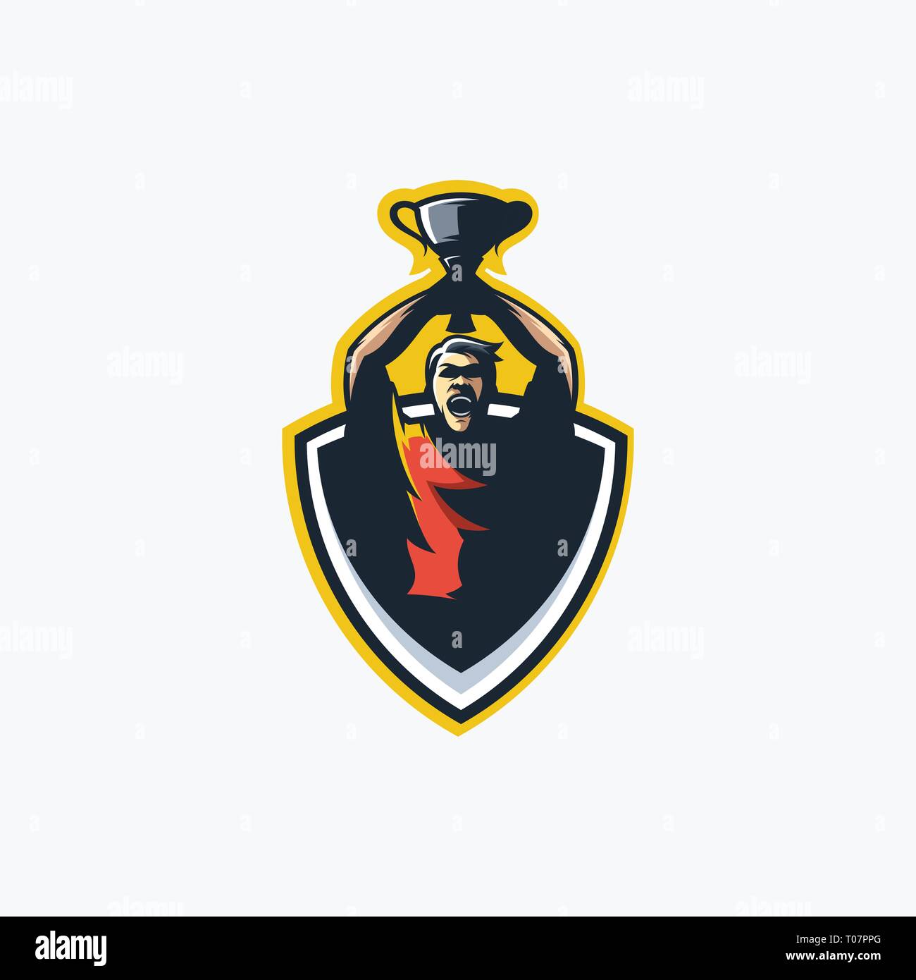 Sport Championship illustration vector template. Suitable for Creative Industry, Multimedia, entertainment, Educations, Shop, and any related business Stock Vector