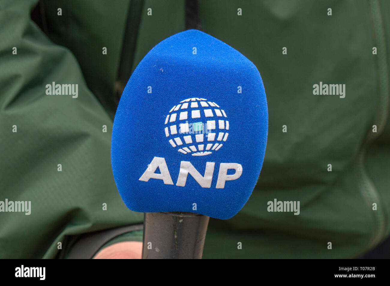 Close Up Of A ANP Microphone At Amsterdam The Netherlands 2019 Stock Photo