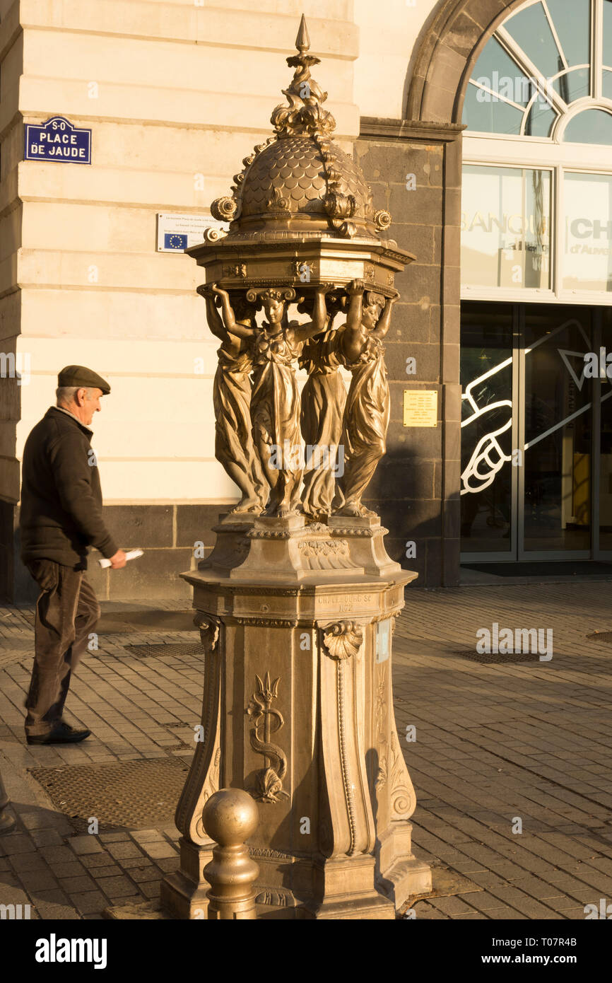 Wallace Fountain Jaude Square. ClermontFerrand. France Stock Photo Alamy