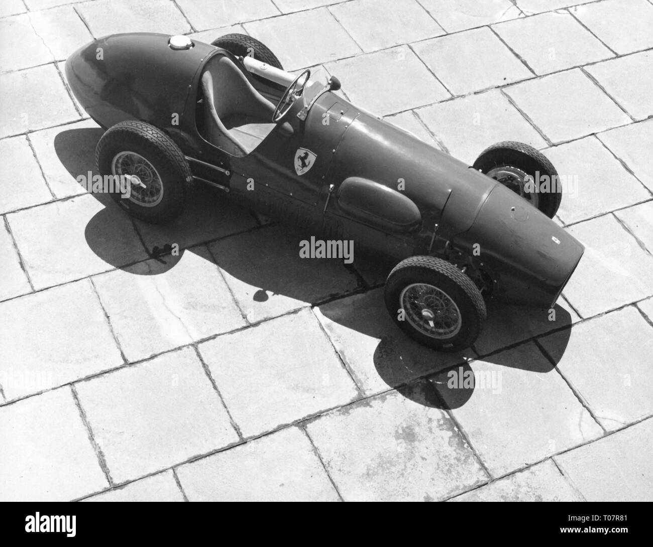 sports, car racing, racing car, Ferrari 500, year of construction: 1952, view from top right, automobile museum Torino, Italy, 1960s, Additional-Rights-Clearance-Info-Not-Available Stock Photo