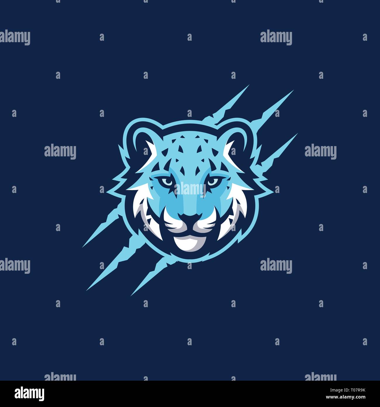 Abstract Head Tiger illustration vector template. Suitable for Creative Industry, Multimedia, entertainment, Educations, Shop, and any related busines Stock Vector