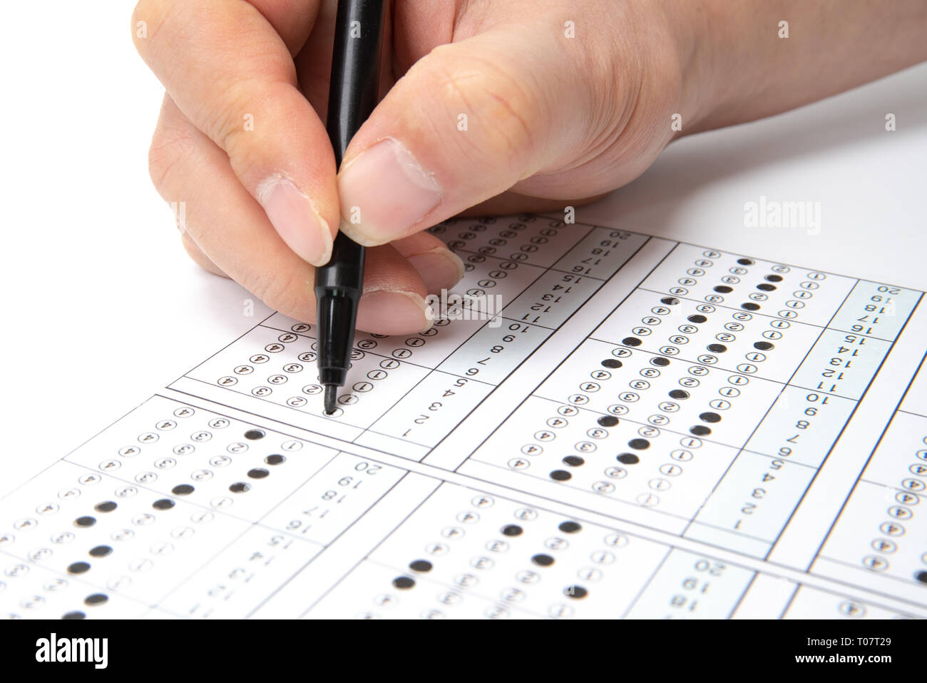 Omr test hires stock photography and images Alamy