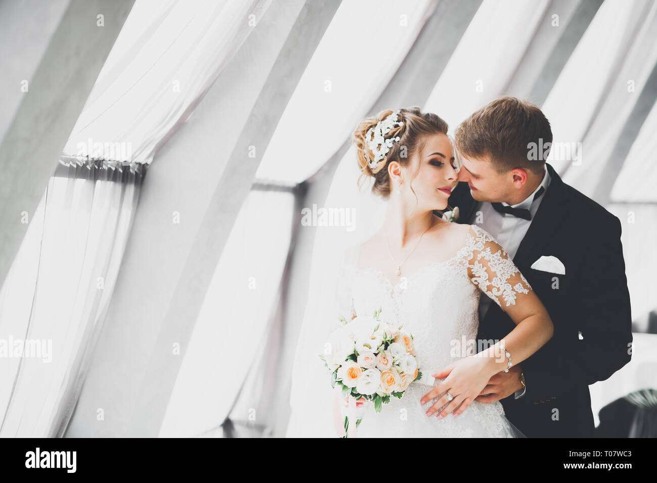 couple bride and groom dress