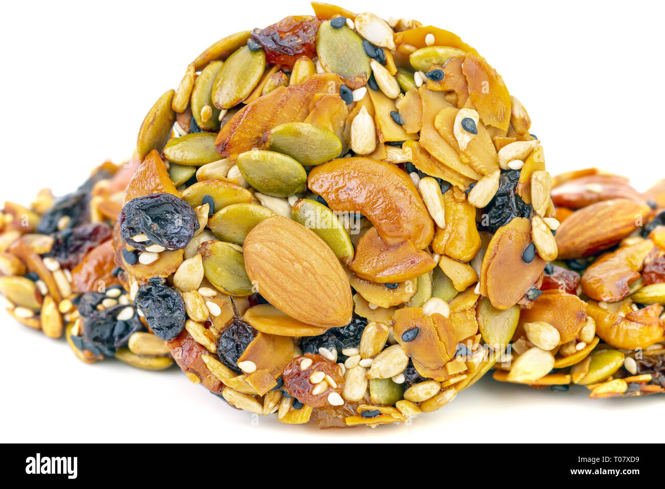 Healthy whole grain cookies from several nut and honey Stock Photo Alamy