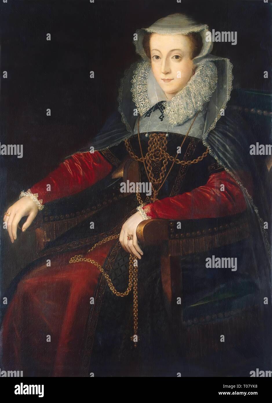 'Portrait of Mary Stuart, Queen of Scots'. France, 16th century ...