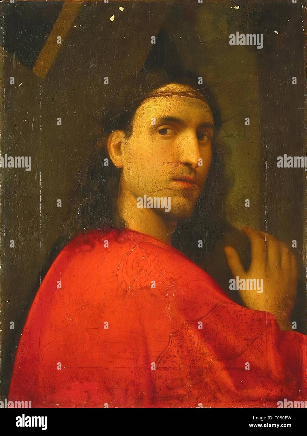 'Carrying the Cross'. Western Europe, 19th century. Dimensions 63x48