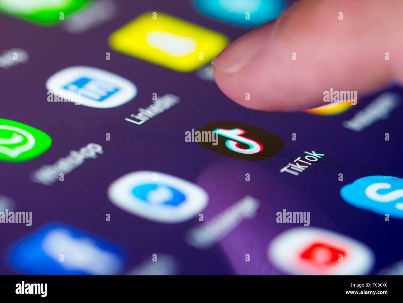 Running tiktok app hi-res stock photography and images - Alamy