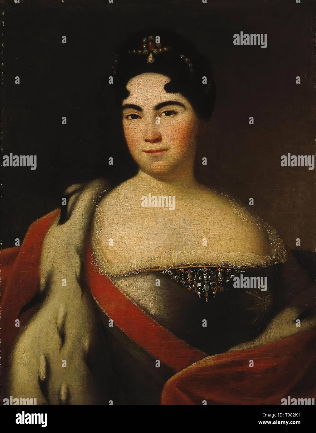 'Portrait of Catherine I'. Russia, 1710s (? ). Dimensions: 76x60 cm ...
