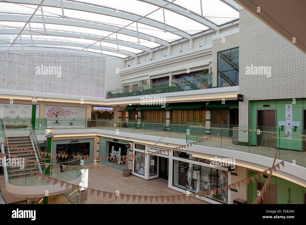 The Tunsgate centre, Guildford, England Stock Photo Alamy