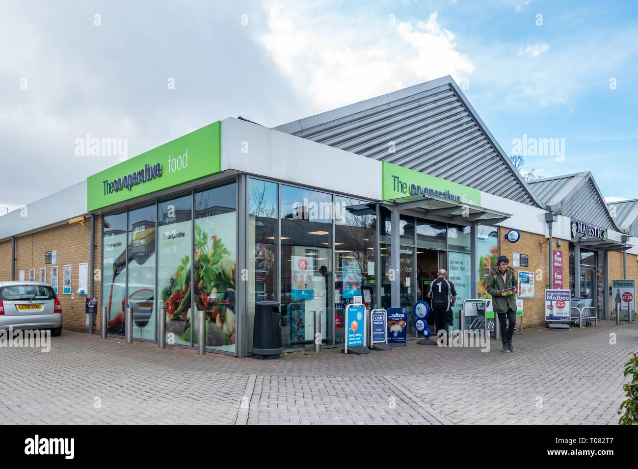 The Cooperative food shop on the corner of Arthur Road and Alma Road in Windsor, UK Stock Photo