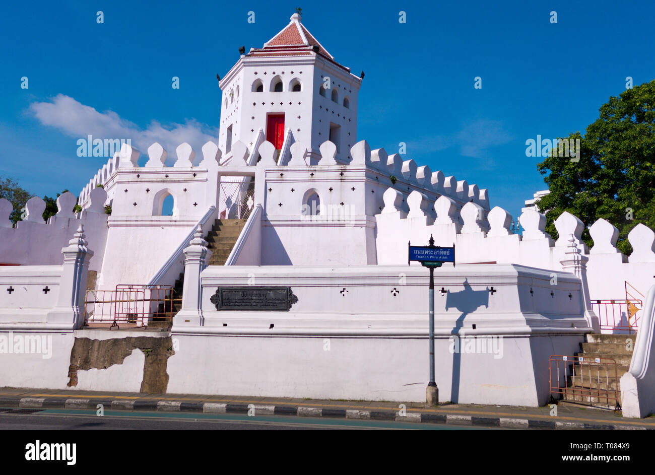 Phra Sumen Fort, Phra Nakhon district, Bangkok, Thailand Stock Photo