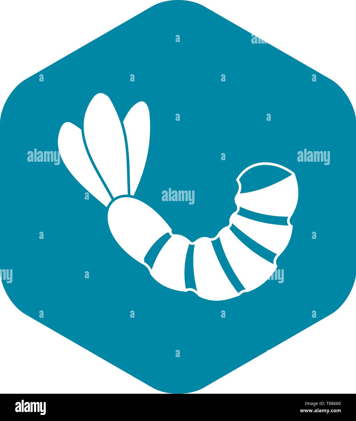 Shrimp icon, simple style Stock Vector Image & Art - Alamy