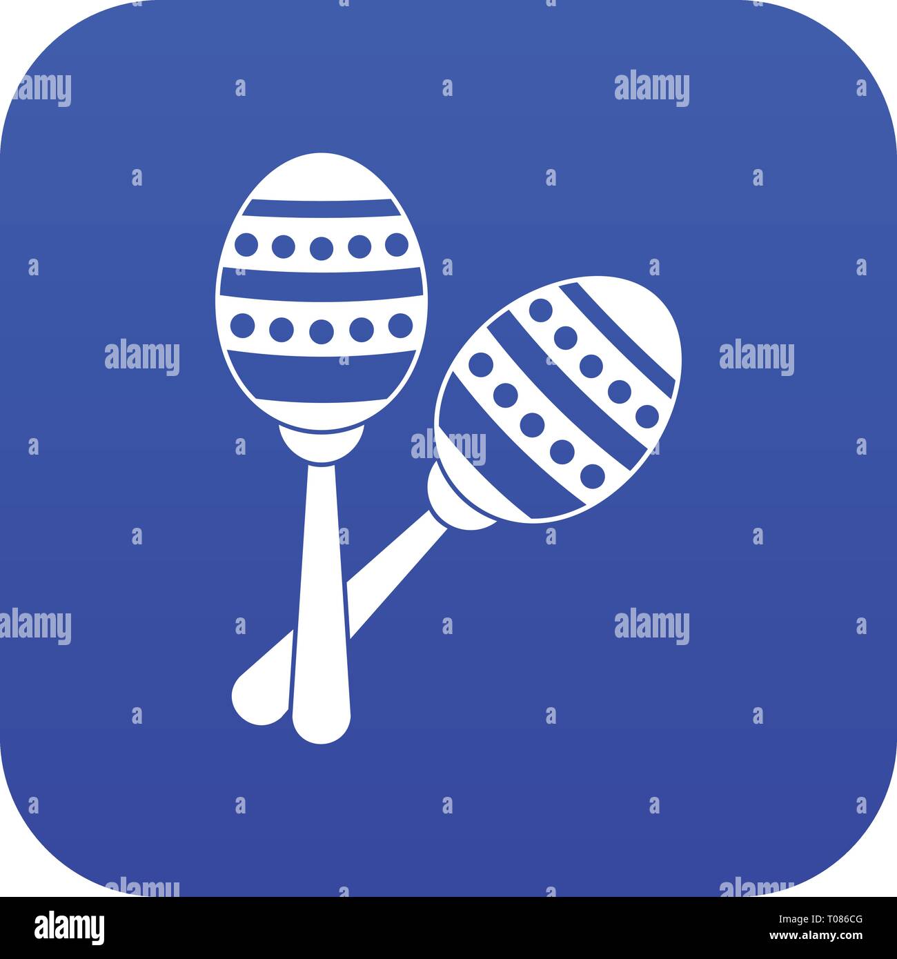 Maracas icon digital blue Stock Vector Image & Art - Alamy