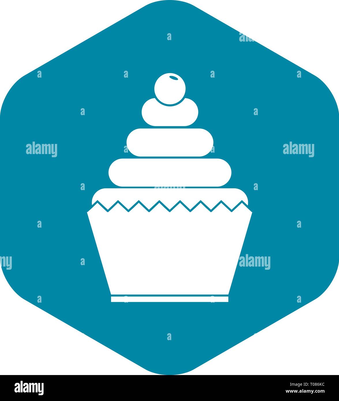 Cupcake icon, simple style Stock Vector Image & Art - Alamy
