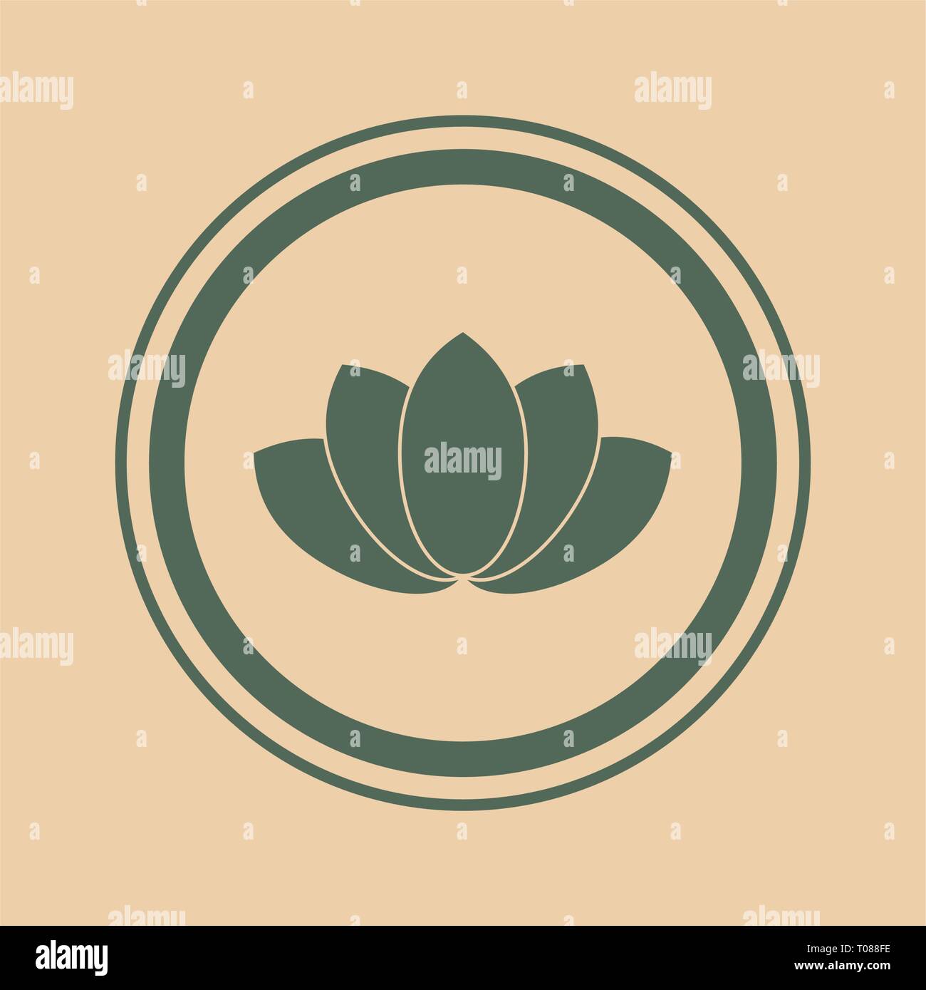 Lotus flower symbol Stock Vector Image & Art Alamy