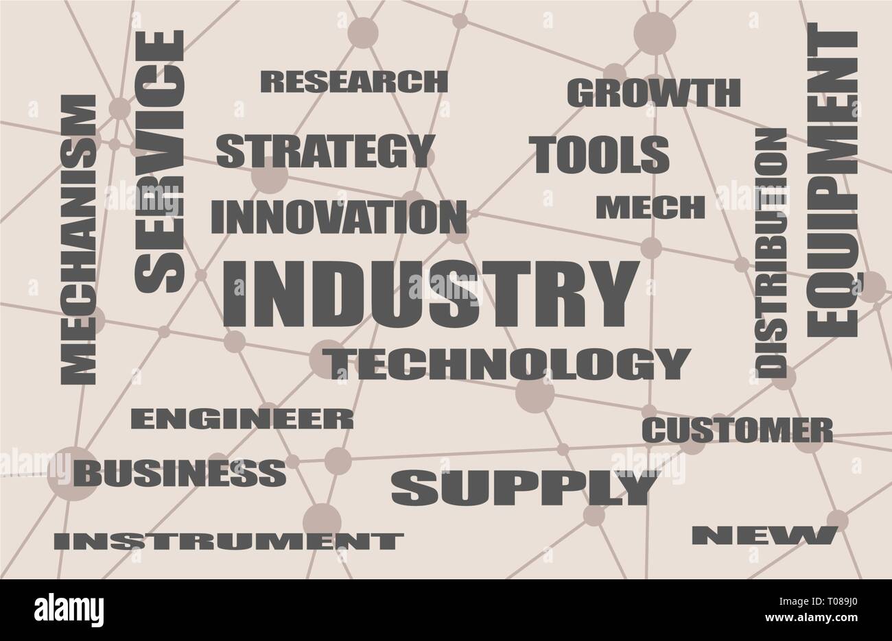 Industry word cloud concept Stock Vector Image & Art - Alamy