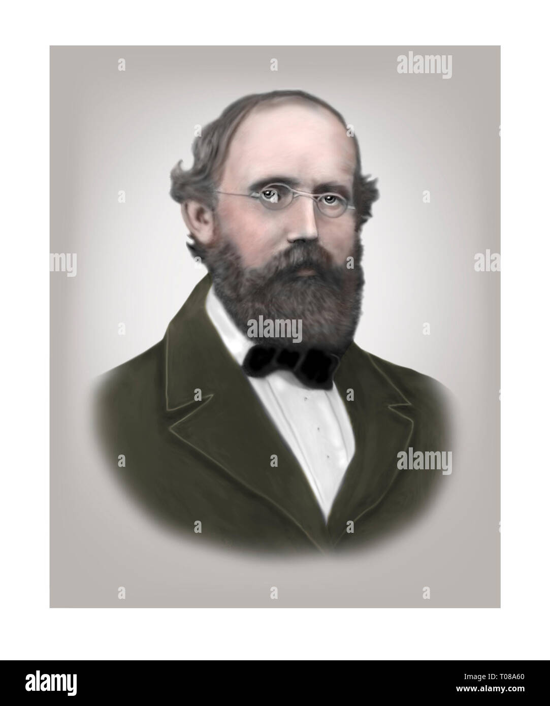 Georg Friedrich Bernhard Riemann 1826-1866 German Mathematician Stock Photo