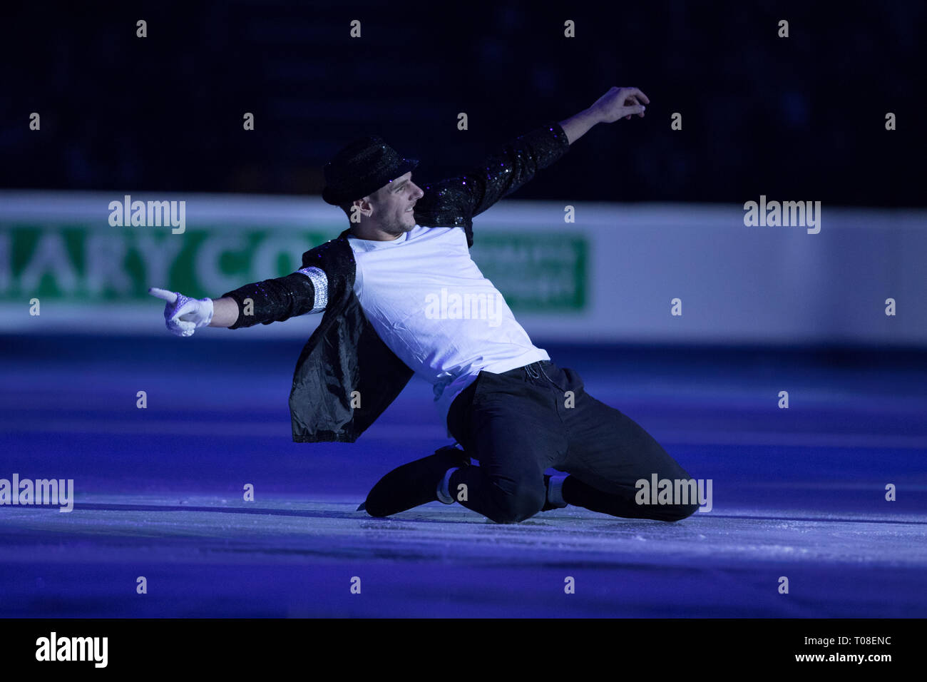 Morgan Cipres from France during 2019 European figure skating ...