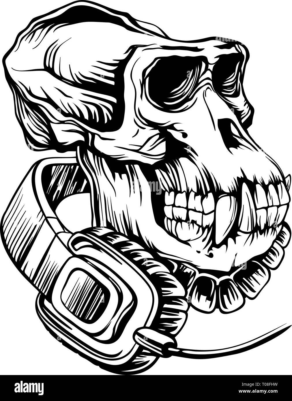 3d print files skull gorilla skull - hisaplus