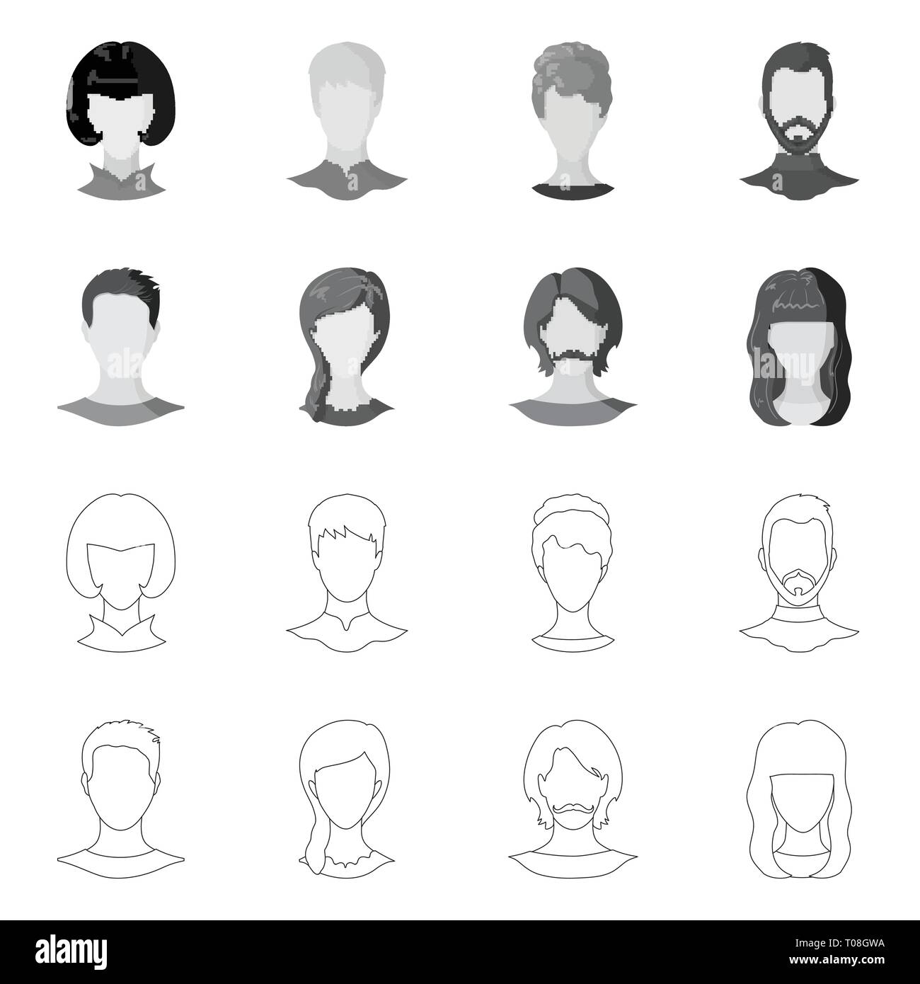 Vector illustration of professional and photo logo. Collection of ...