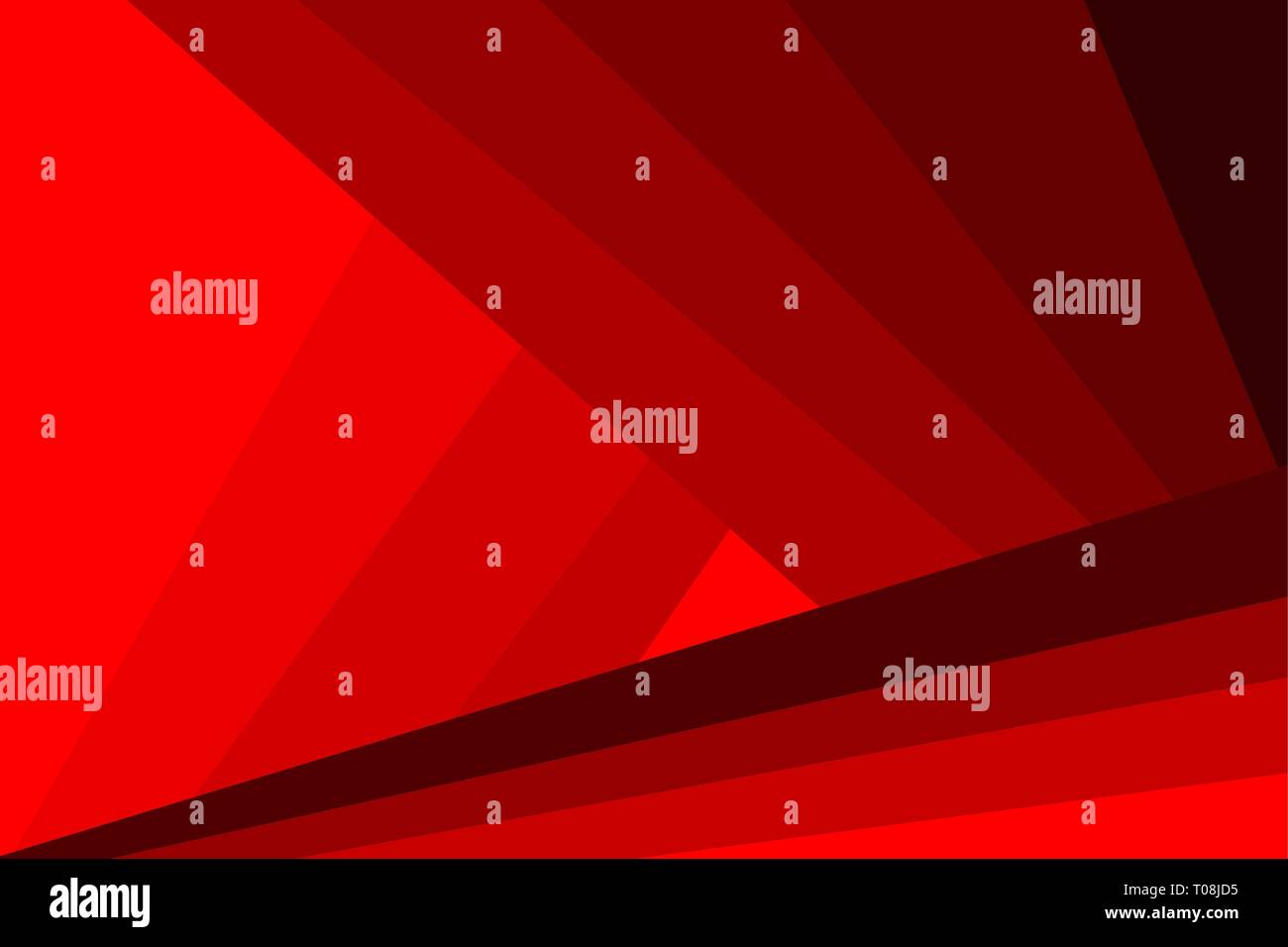Abstract futuristic background - stripes and triangles - red vector Stock Vector