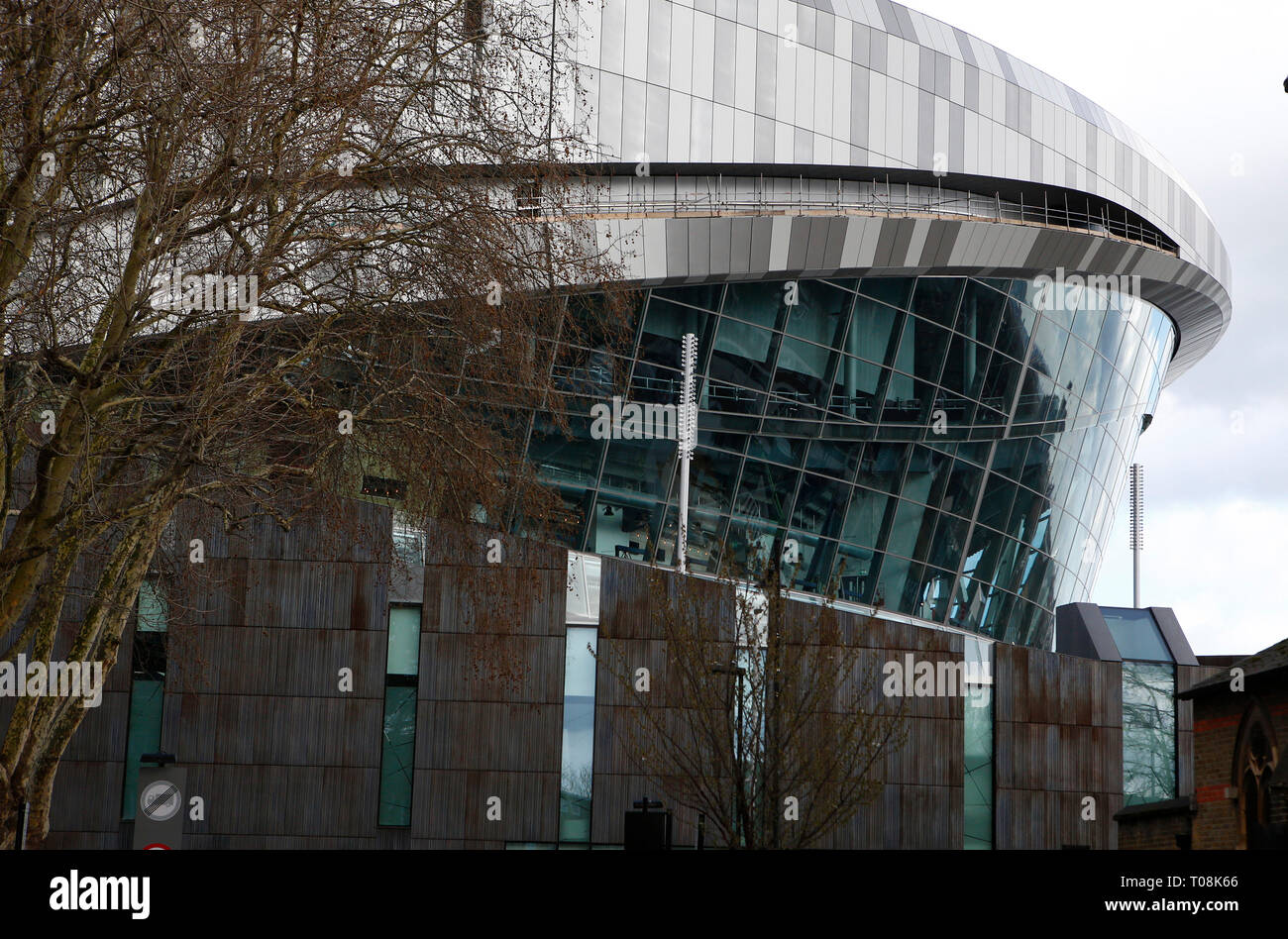 London, ENGLAND, 18th March  A general view of Tottenham Hotspur's new stadium in north London, on 18th March 2019 Credit Action Foto Sport Stock Photo