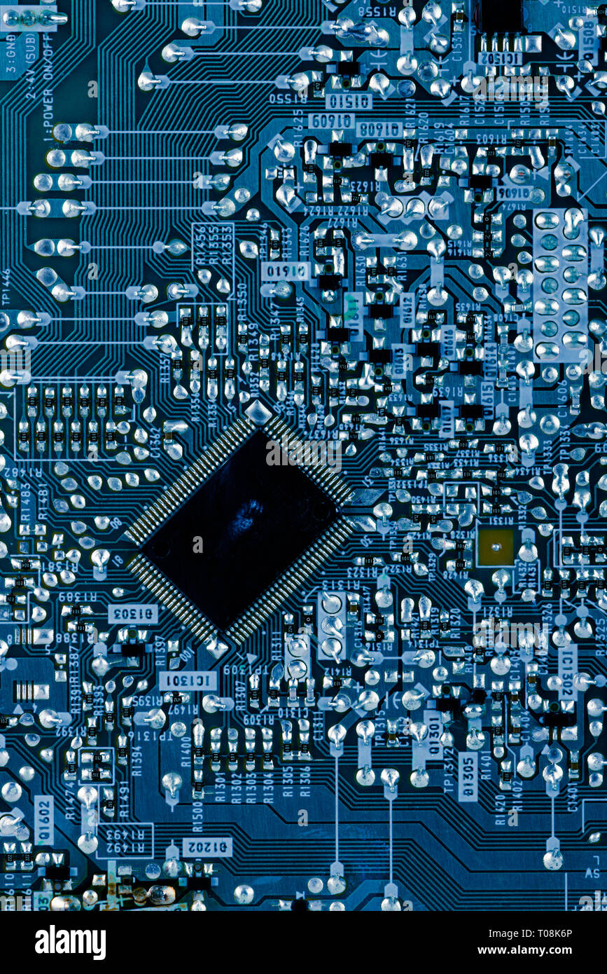 details of a circuit board Stock Photo