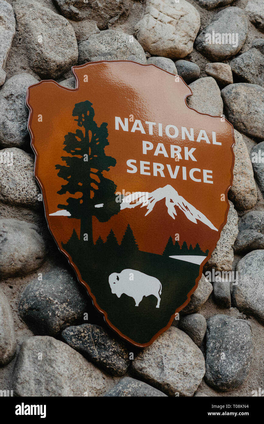National Park Service. Yosemite National Park. California. Stock Photo